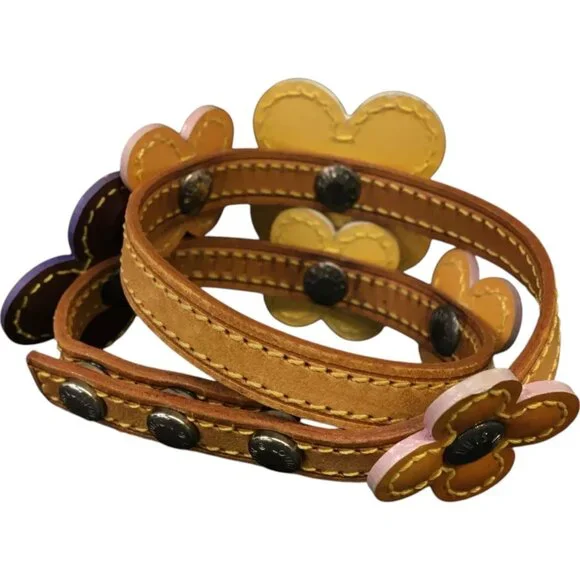 331274BT (L3) Louis Vuitton Bracelet Brown Leather - Picture 2 of 8